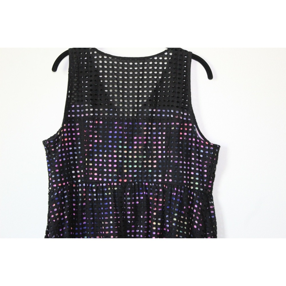 NWT Lane Bryant Perforated Eyelet Dress Black Multicolor Plus Size 18 H12952 - Picture 9 of 11